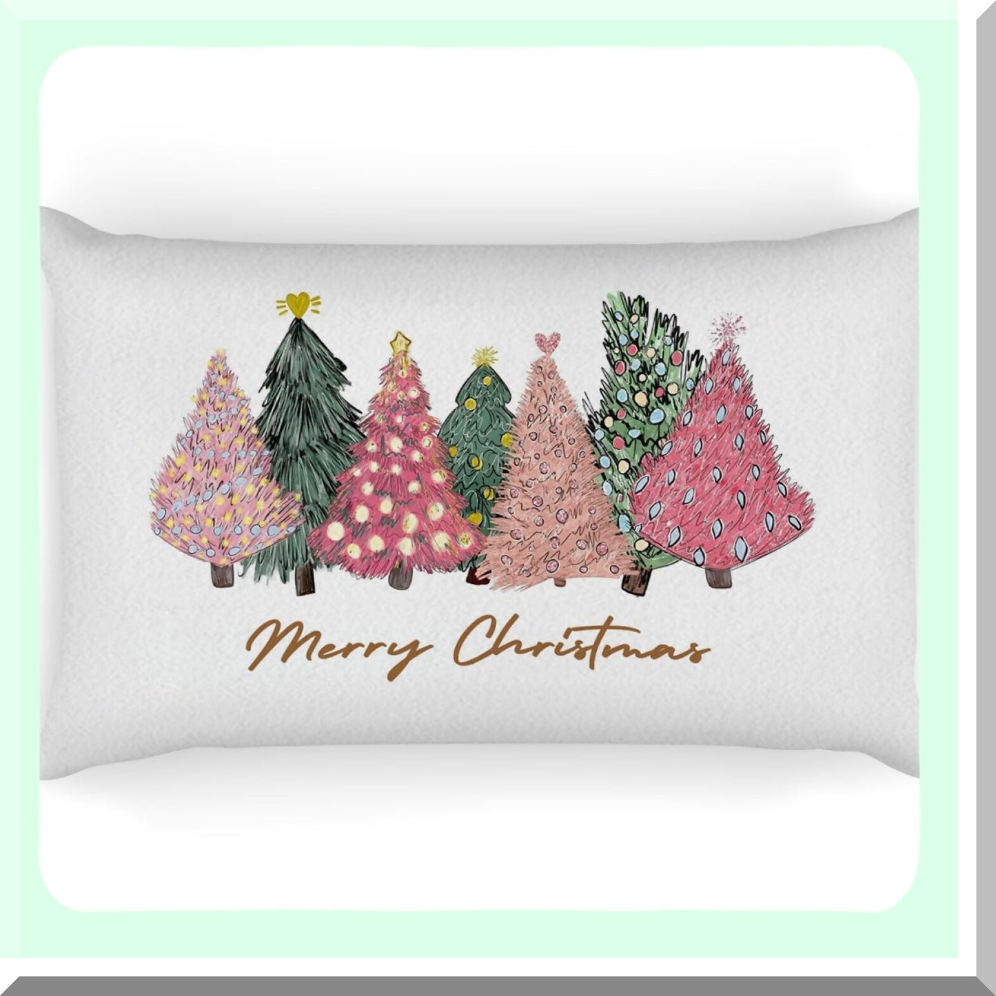 Pink Tree Decorative Pillow Covers 12x20 - Set of 2 Outdoor Pillow Cases for Couch - Stylish Throw Pillows for Home Decor - Soft and Durable