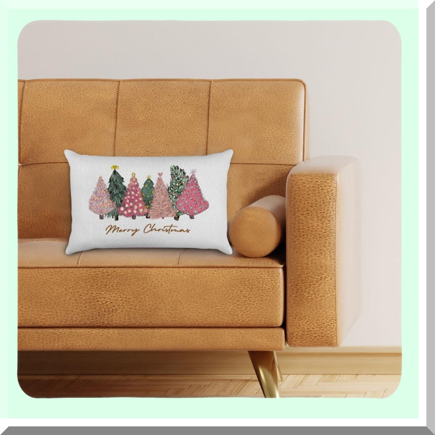 Pink Tree Decorative Pillow Covers 12x20 - Set of 2 Outdoor Pillow Cases for Couch - Stylish Throw Pillows for Home Decor - Soft and Durable