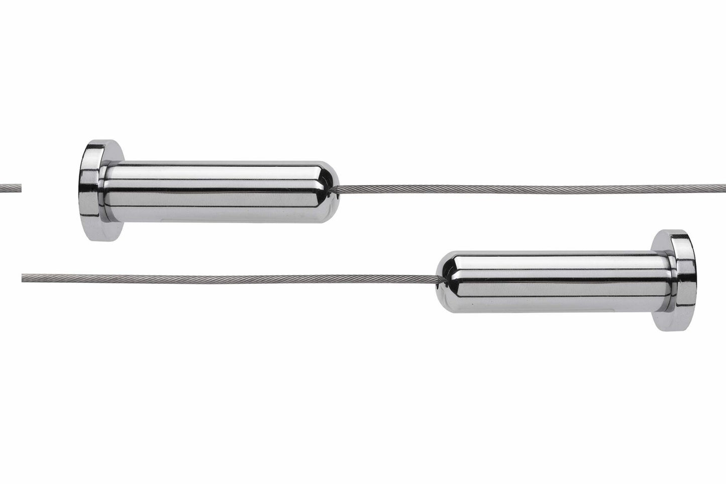 Chrome Wireline Shower Curtain Cable with 12 Hooks