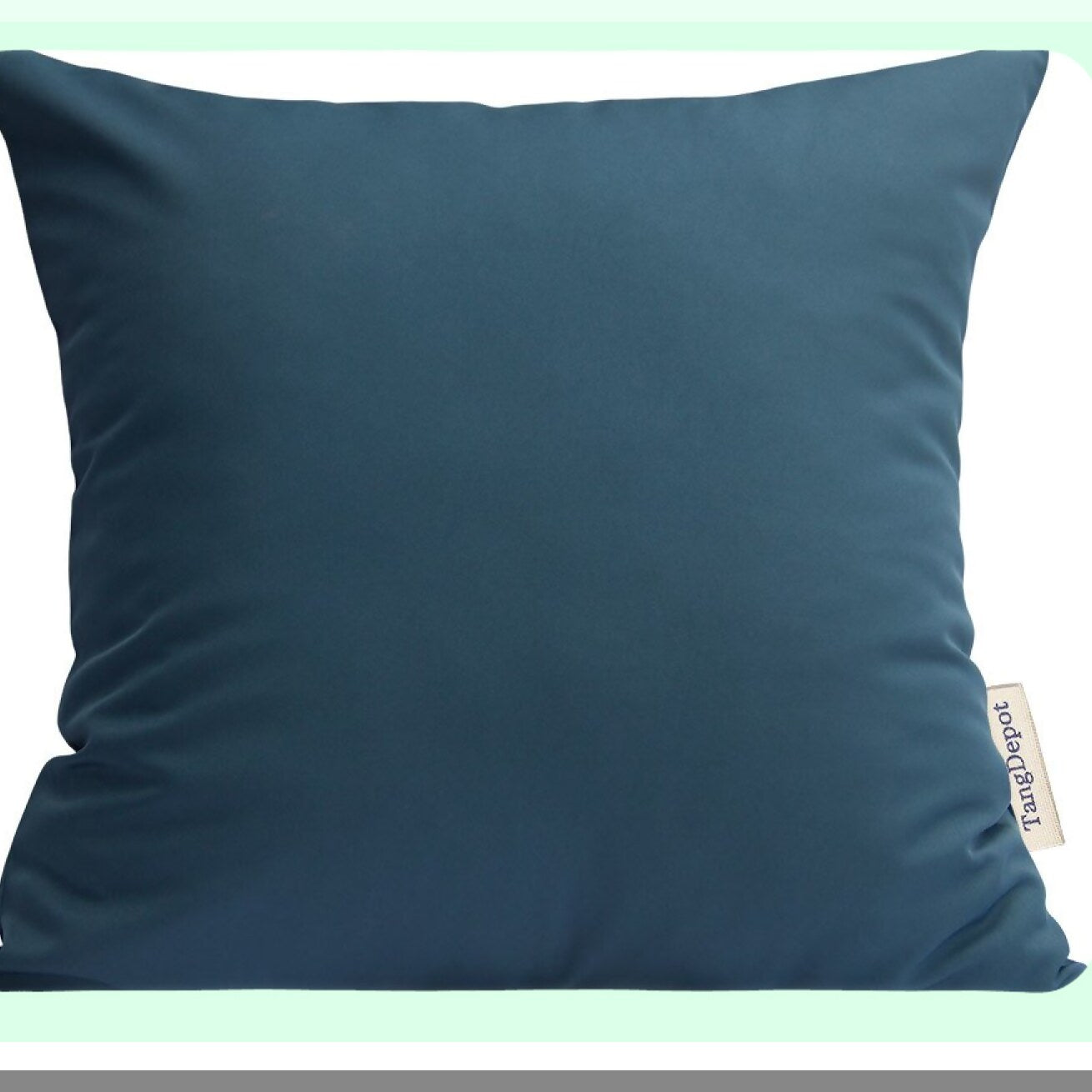 Aegean Silk Square Pillow Shams - Set of 2 Durable Decorative Covers for Indoor/Outdoor Cushions. Deep Blue Throw Pillow Shells 16"x16" - 2 Pieces.