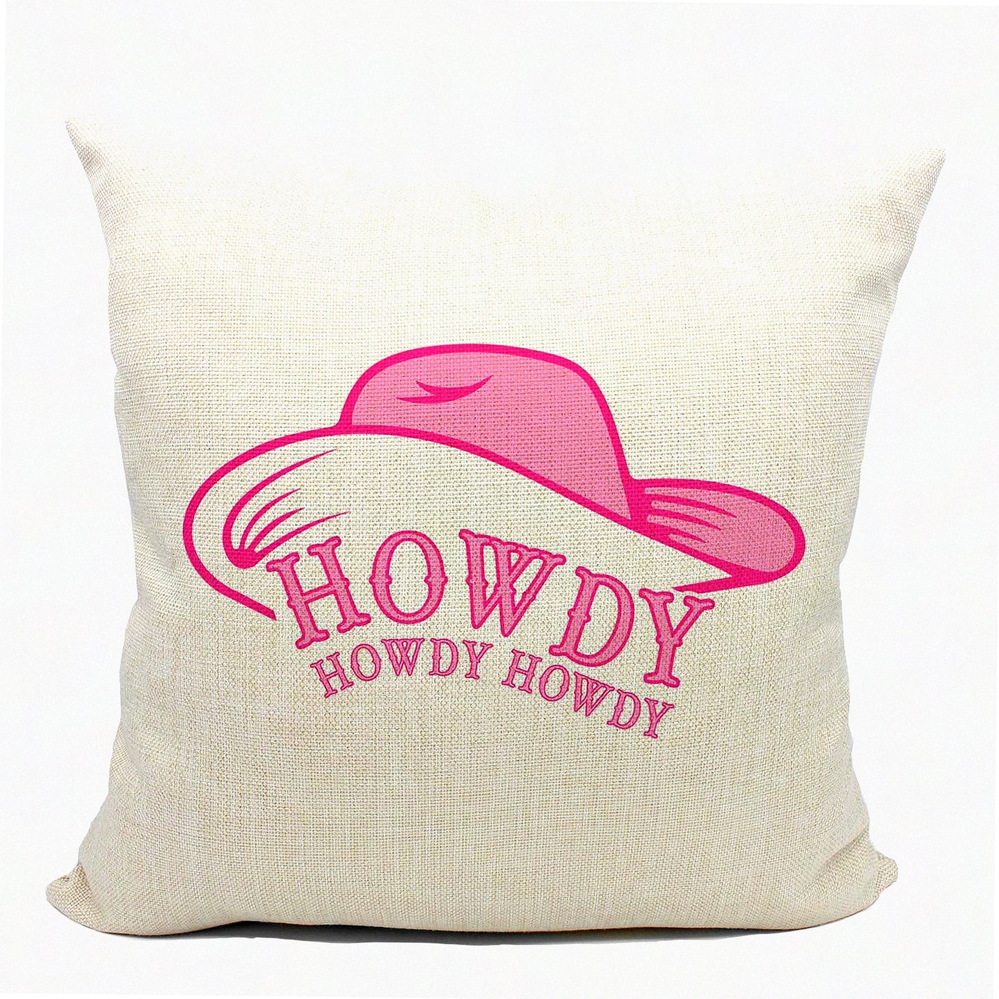 Pink Cowgirl Chic Pillow Set - Preppy Throw Pillows for Women's Pink Room Decor. Includes 18x18 Pillow Covers with Cowgirl Design for Stylish Cowgirl Room Decor.