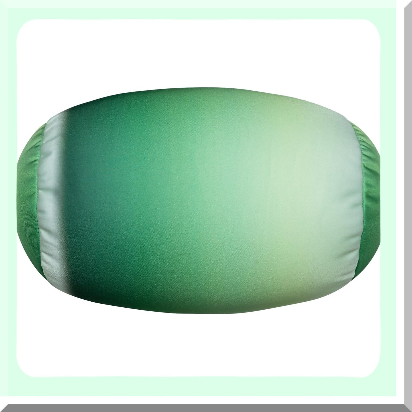 Squishy Bean Body Pillow - Fun Parrot Green Travel Neck Pillow for Kids & Adults, Soft 7x12 Inch Pillow for Sleeping in Car, Chair, Dorm Room.