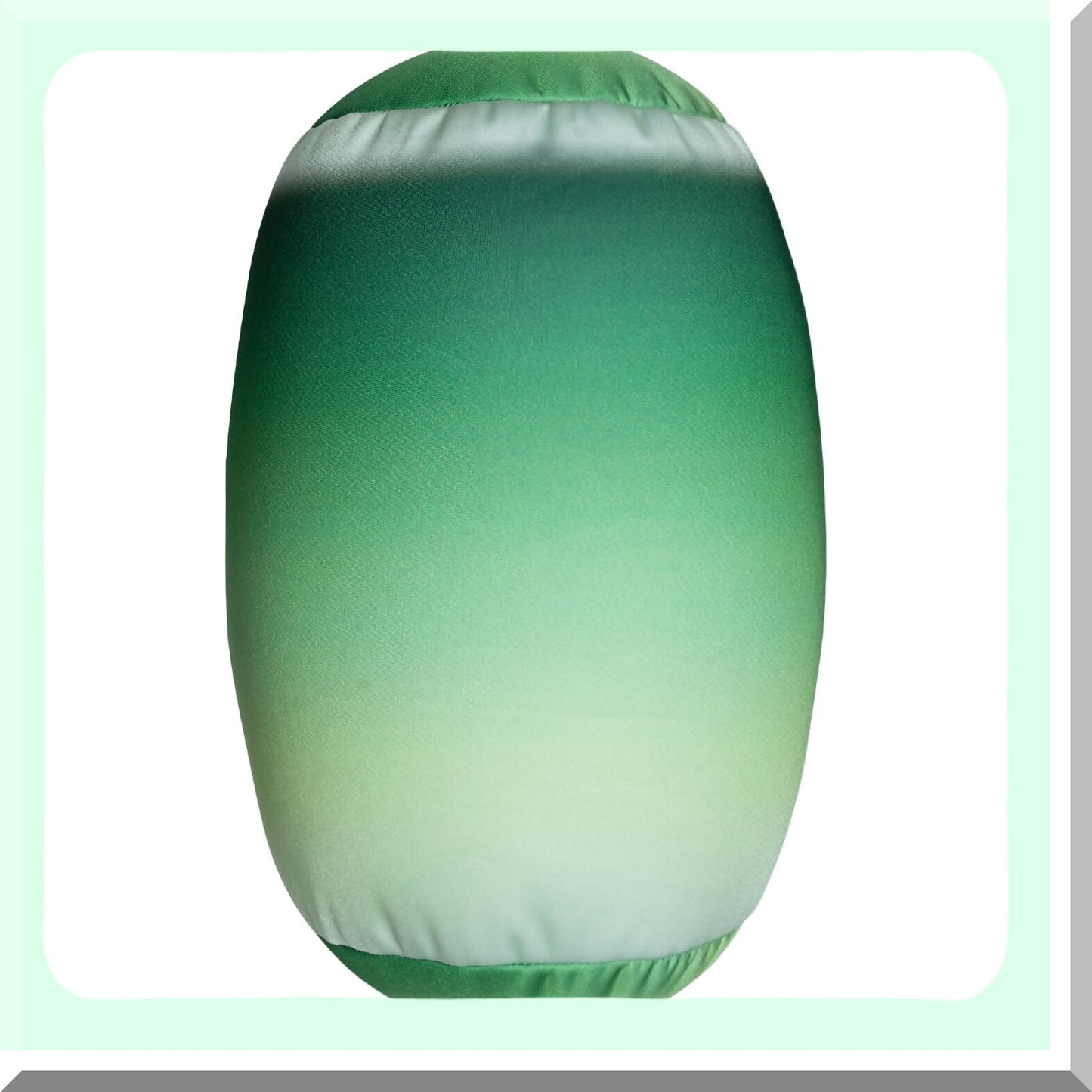 Squishy Bean Body Pillow - Fun Parrot Green Travel Neck Pillow for Kids & Adults, Soft 7x12 Inch Pillow for Sleeping in Car, Chair, Dorm Room.