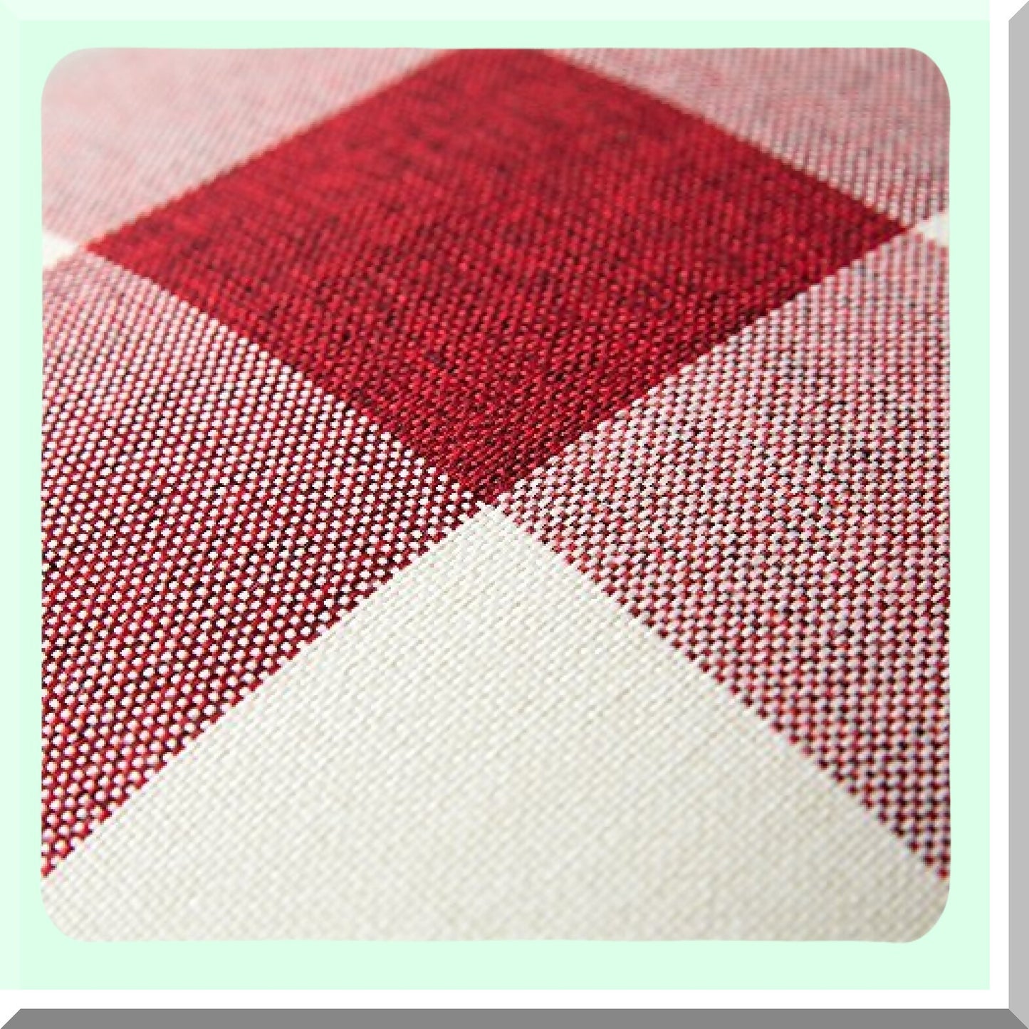 Farmhouse Buffalo Plaid Pillow Covers - Set of 2 Soft Square Throw Cushion Cases for Home Decor, Sofa, Bedroom, Outdoor - 20 x 20 Inch Red & White