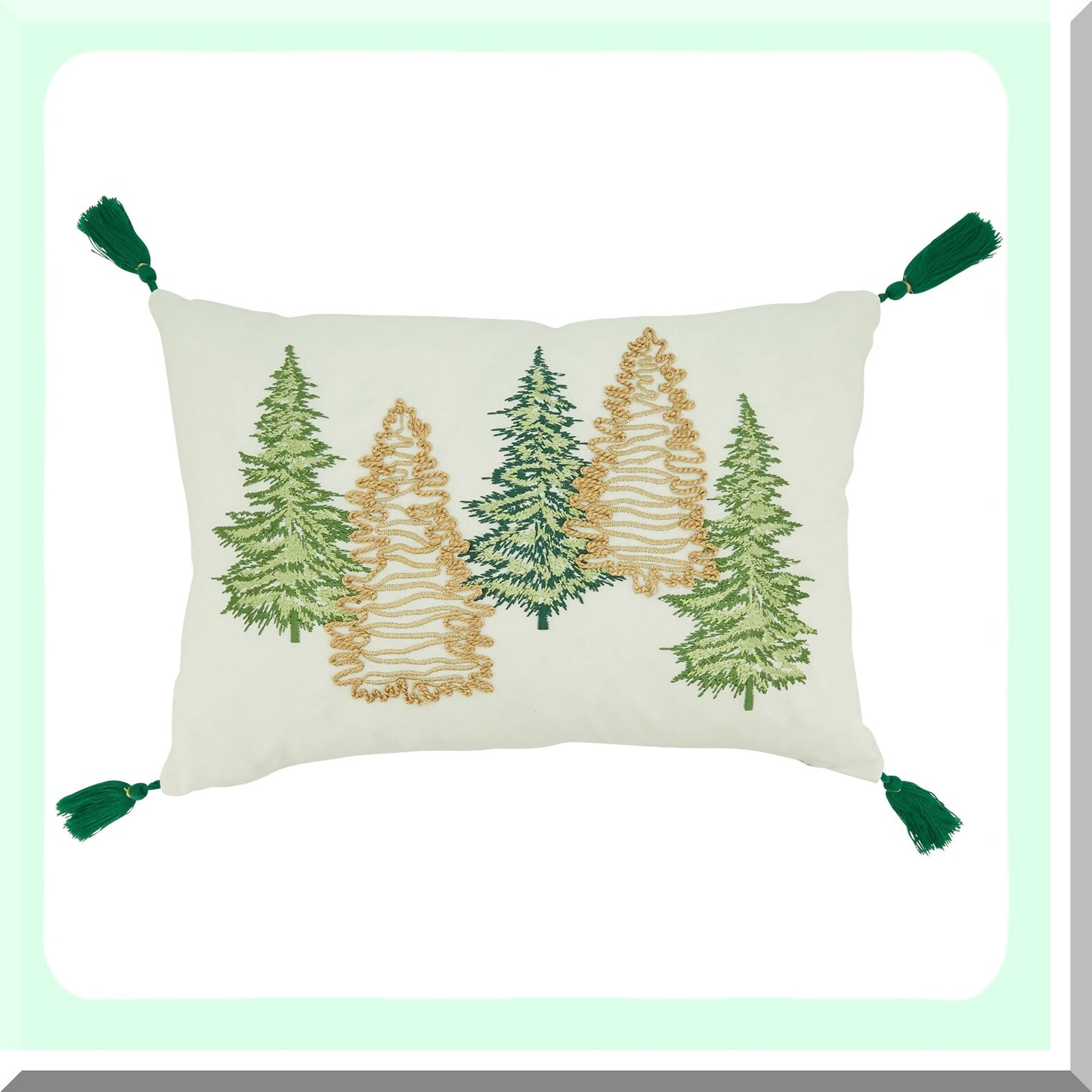 Nature's Touch Pillow Cover - Botanical Print Cushion Case for Home Decor - Tree Inspired Design - Eco-Friendly Linen Material - Breathable and Soft Fabric
