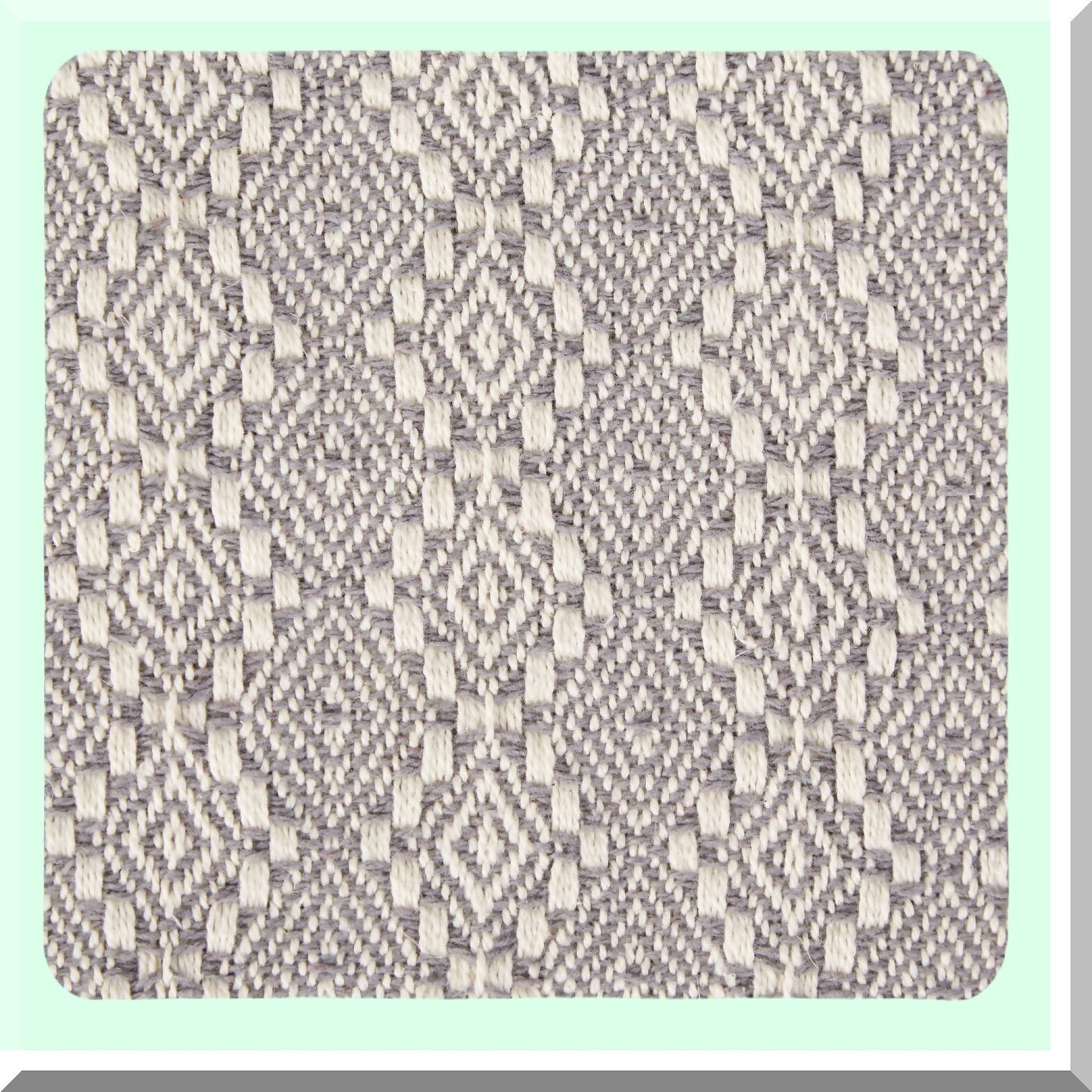 LuxWeave Diamond Cotton Throw Blanket, 50x60, Gray