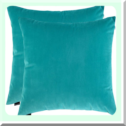 Velvet Bliss Pillow Cover Set Compatible with Couch and Sofa