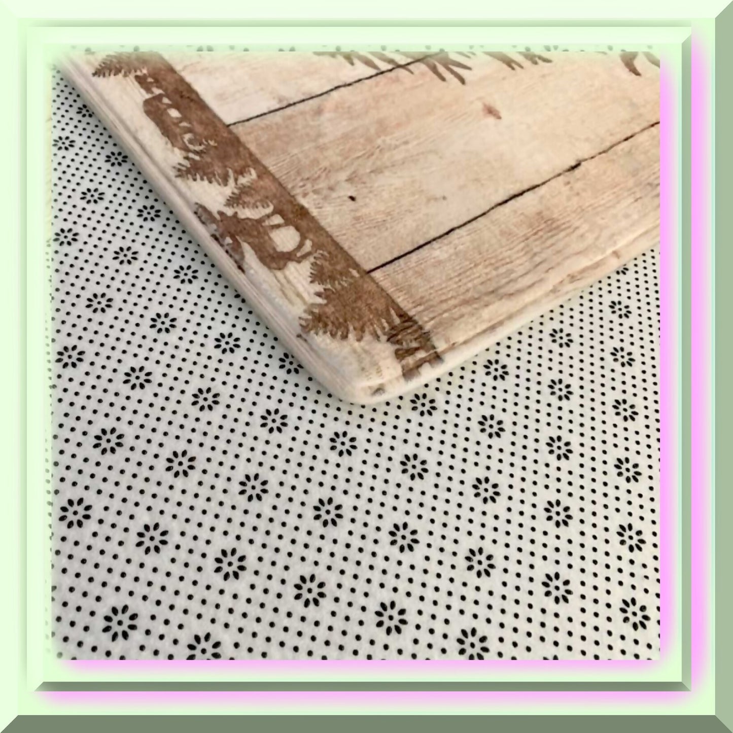 Cabin Bathroom Rug 17x29 Inch Non Slip Forest Deer