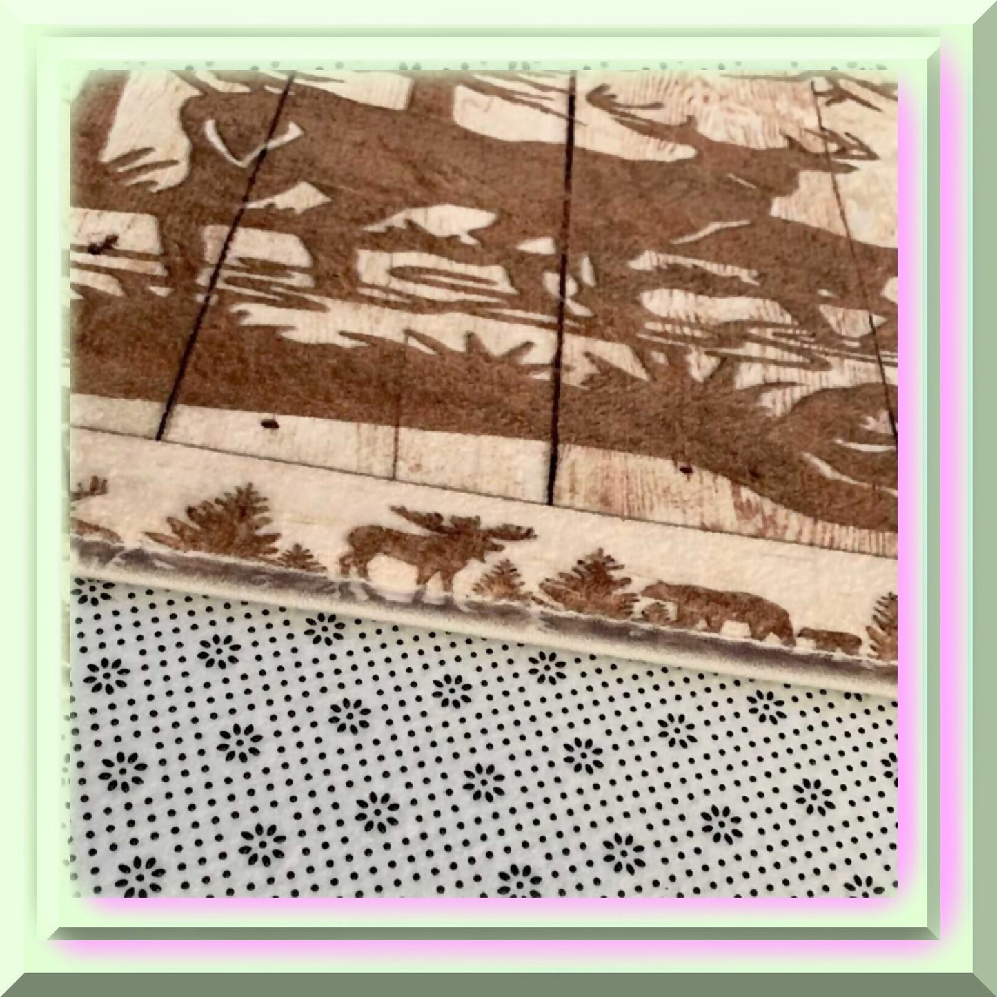 Cabin Bathroom Rug 17x29 Inch Non Slip Forest Deer