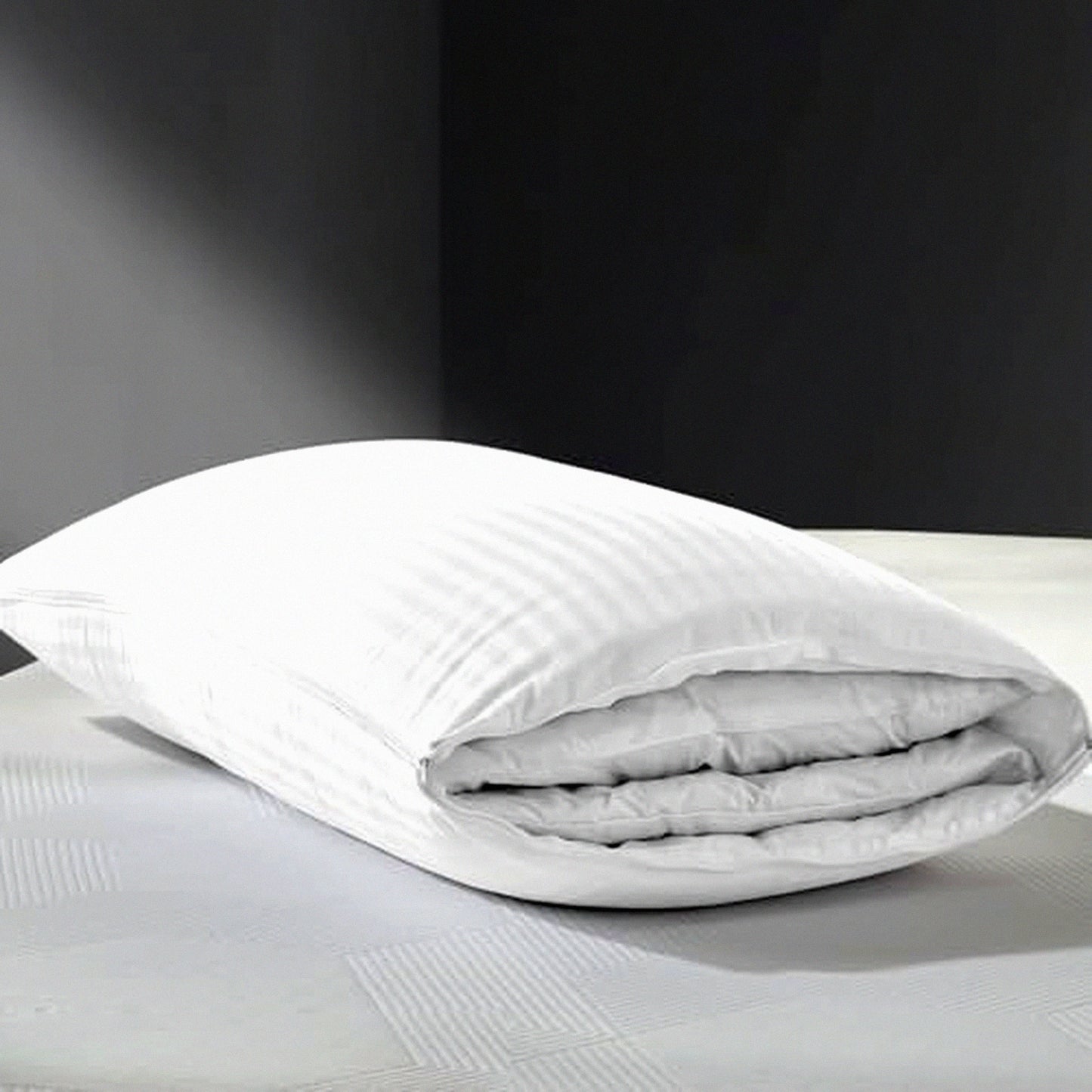 FeatherFlex SleepPro Pillow - 2-in-1 Adjustable Goose Down Pillow for Stomach, Back, Side Sleepers - Standard/Queen Size 20x28 - Soft-Medium-Firm