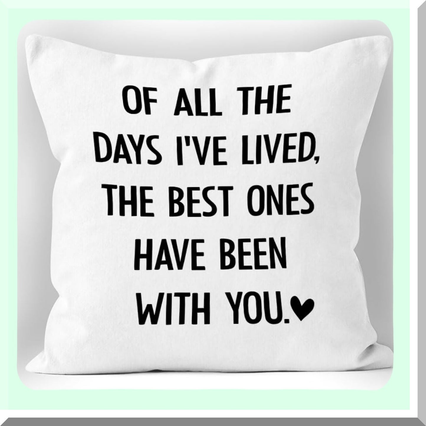 Love Eternal Pillow Covers - Sentimental Anniversary Gifts for Him Her Husband Wife Boyfriend Girlfriend - Romantic Love Gifts - 18x18