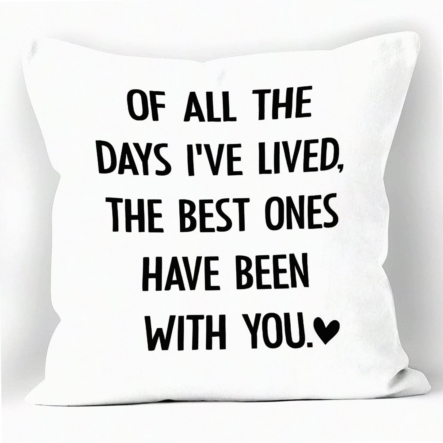 Love Eternal Pillow Covers - Sentimental Anniversary Gifts for Him Her Husband Wife Boyfriend Girlfriend - Romantic Love Gifts - 18x18