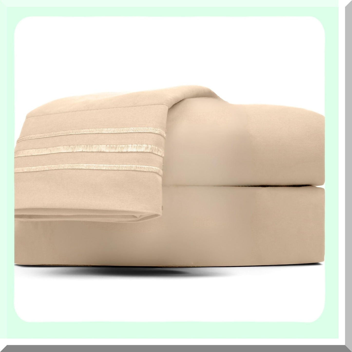 CoolComfort Twin Sheet Set - Hotel Quality Extra Soft Bedding with Wrinkle, Fade, and Stain Resistant Technology. Includes 3 Piece Sheets, Pillowcases, and Deep Pocket up to 16". Color: Beige.