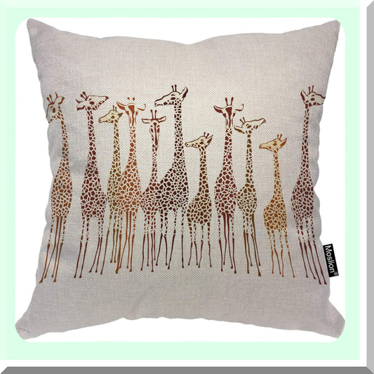 Giraffe Spot Safari Pillow Cover 18x18 Compatible with Home and Car Decor