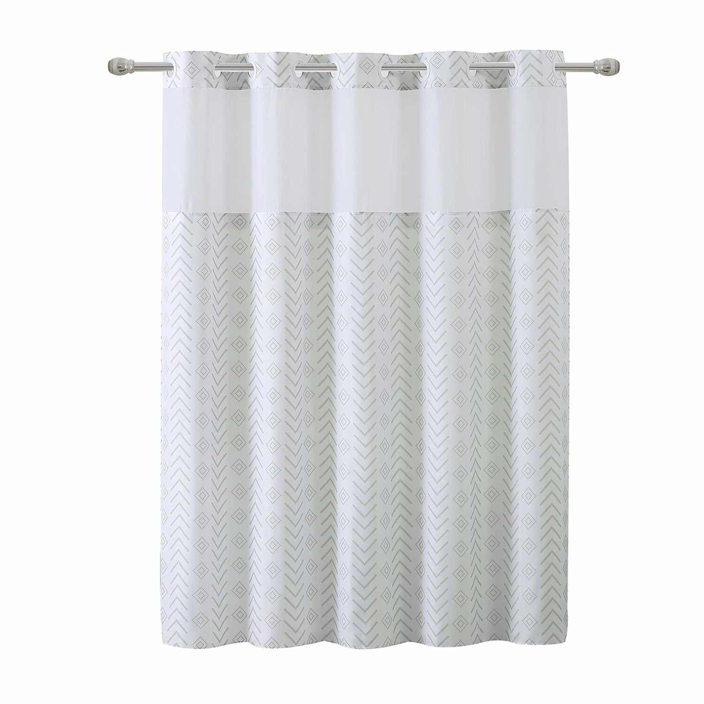 Tribal Shower Curtain with Peva Liner 71x74