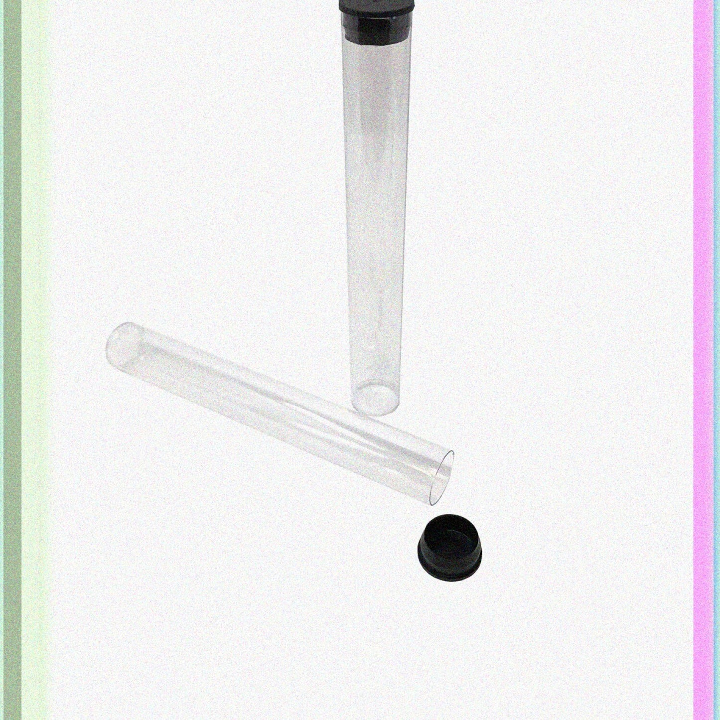 10 Pack 7/8" Diameter Clear Plastic Storage Tubes 80ml