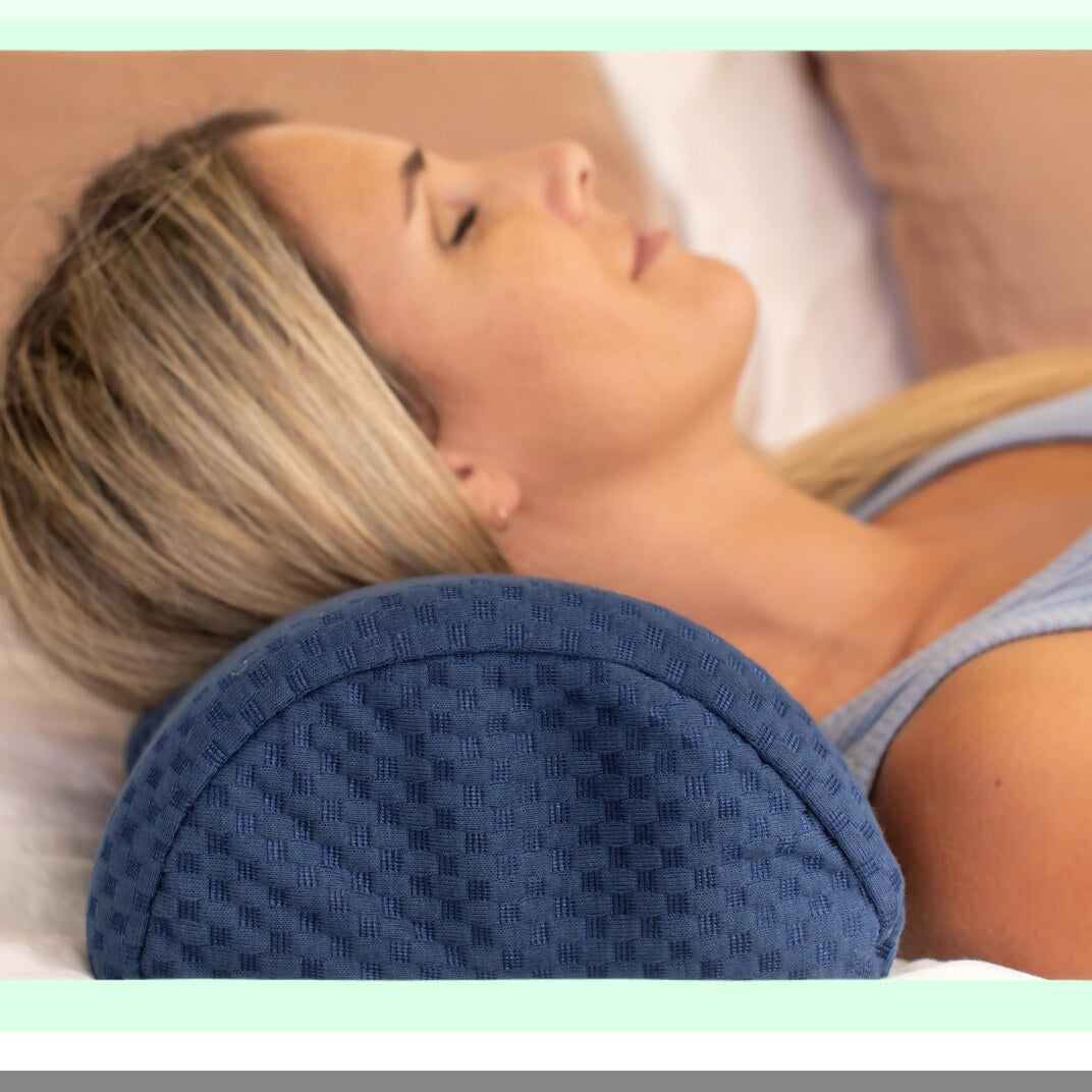 ErgoSupport Memory Foam Half Moon Pillow - Lumbar & Leg Support Set for Lower Back, Knee, and Legs - Bolster Pillow for Ultimate Comfort & Relief