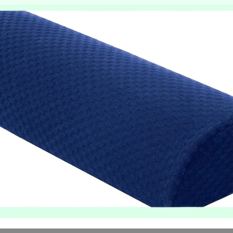 ErgoSupport Memory Foam Half Moon Pillow - Lumbar & Leg Support Set for Lower Back, Knee, and Legs - Bolster Pillow for Ultimate Comfort & Relief