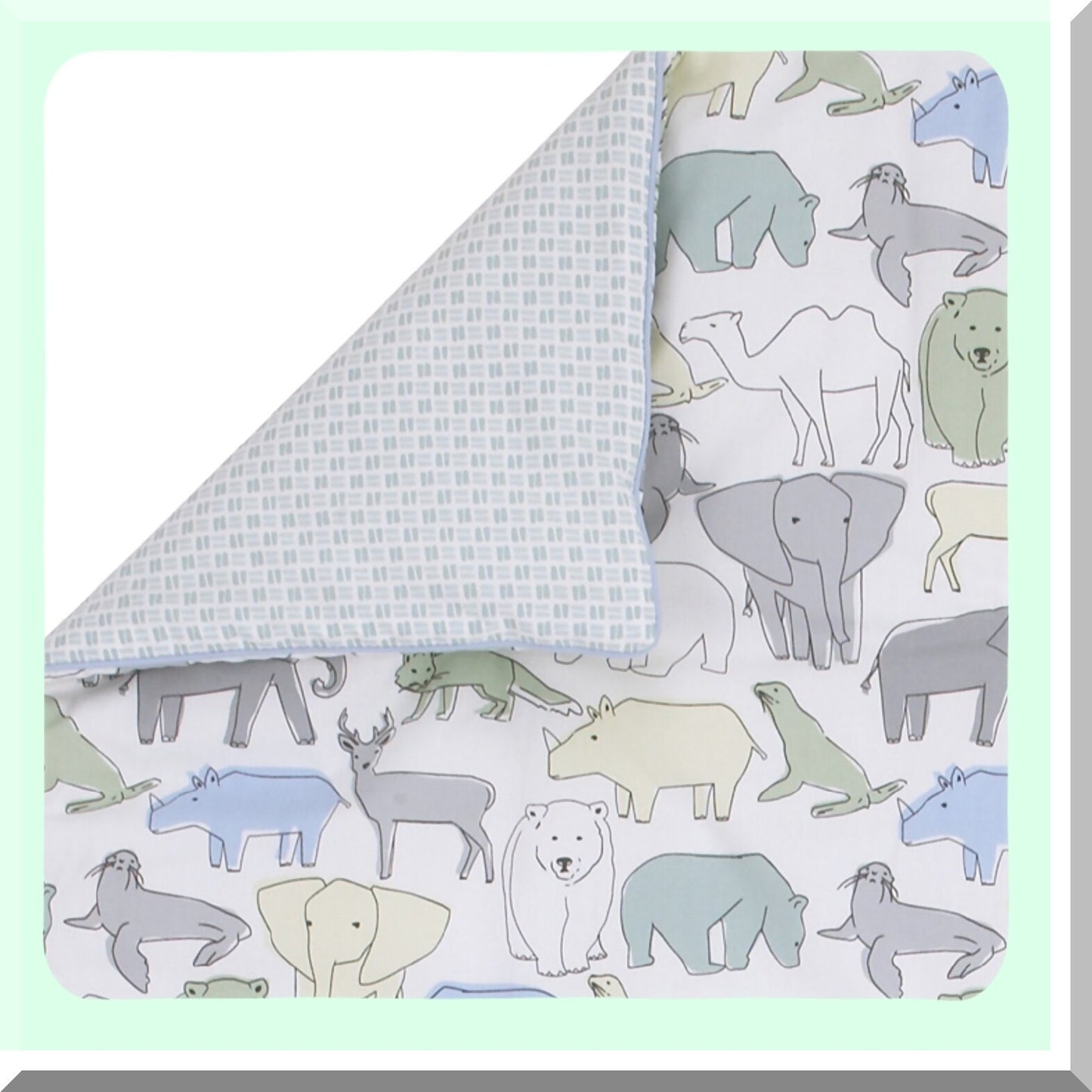 Safari Dream Animal Print Comforter - Aqua/Gray/Green/Yellow - Luxurious Bedding Set for a Wild and Cozy Bedroom Experience