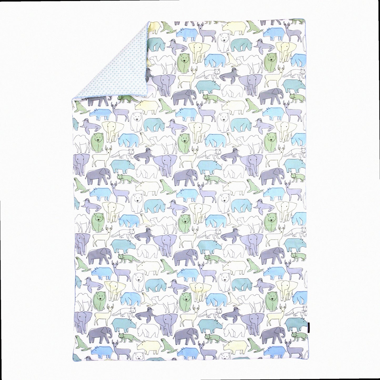 Safari Dream Animal Print Comforter - Aqua/Gray/Green/Yellow - Luxurious Bedding Set for a Wild and Cozy Bedroom Experience