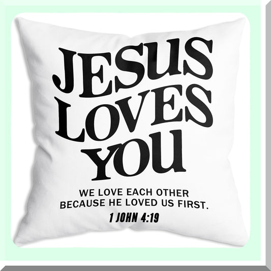 Bible Verse Soft Throw Pillow for Sofa or Bed