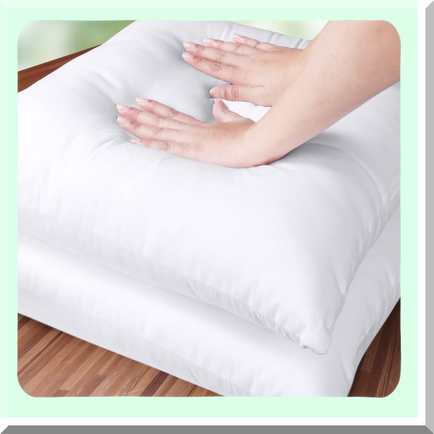 White Comfort Pack - Set of 2 18x18 Throw Pillow Inserts for Bed and Couch - Indoor Decorative Cushions for Home Decor