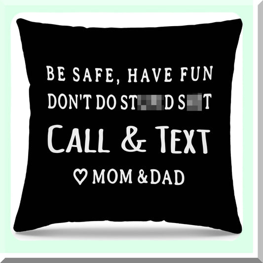 SafeText College Dorm Pillowcase for Home Sofa Bed 18x18