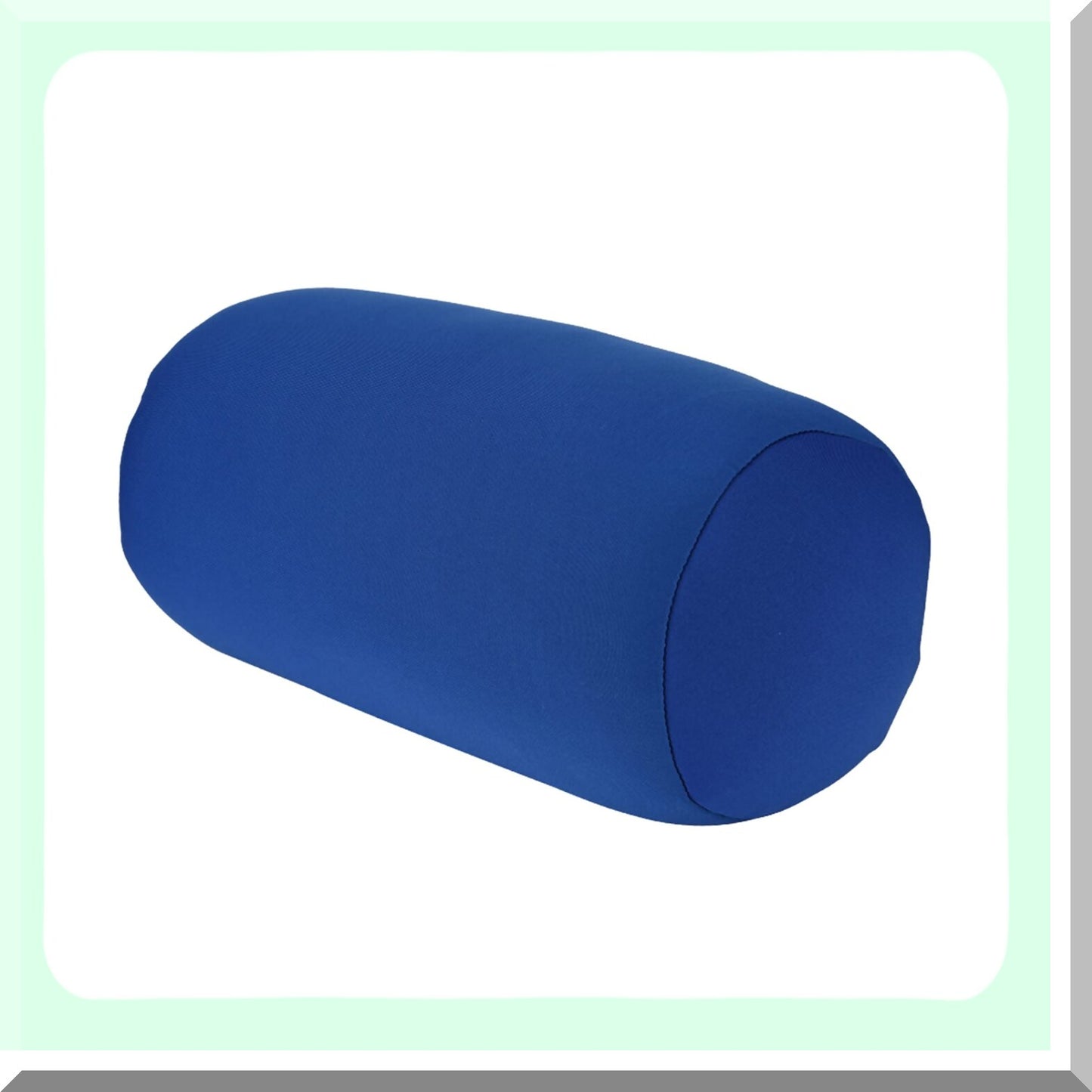 ComfortMax Travel Neck Support Pillow - Microbead Roll Cushion for Airplane, Car, Sofa, Bed - Comfy Bean Bag Throw Pillow - Blue
