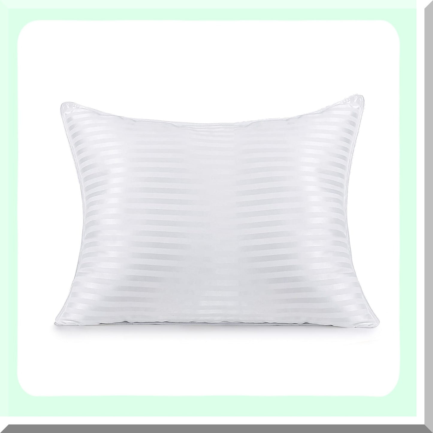 SleepCloud Plush Pillow - Premium 3D Fiber Filled Bed Pillow for Back, Stomach & Side Sleepers - Fluffy & Soft - Pack of 1 - White