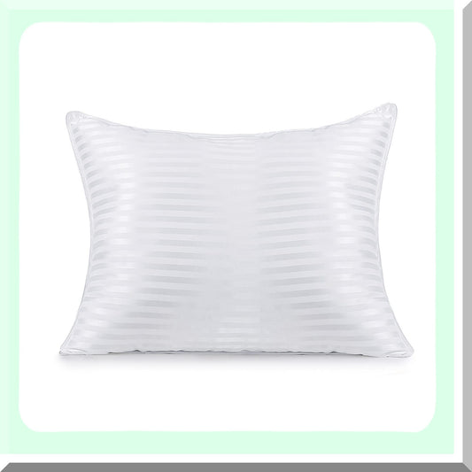 SleepCloud Plush Bed Pillow Compatible with Back, Stomach & Side Sleepers