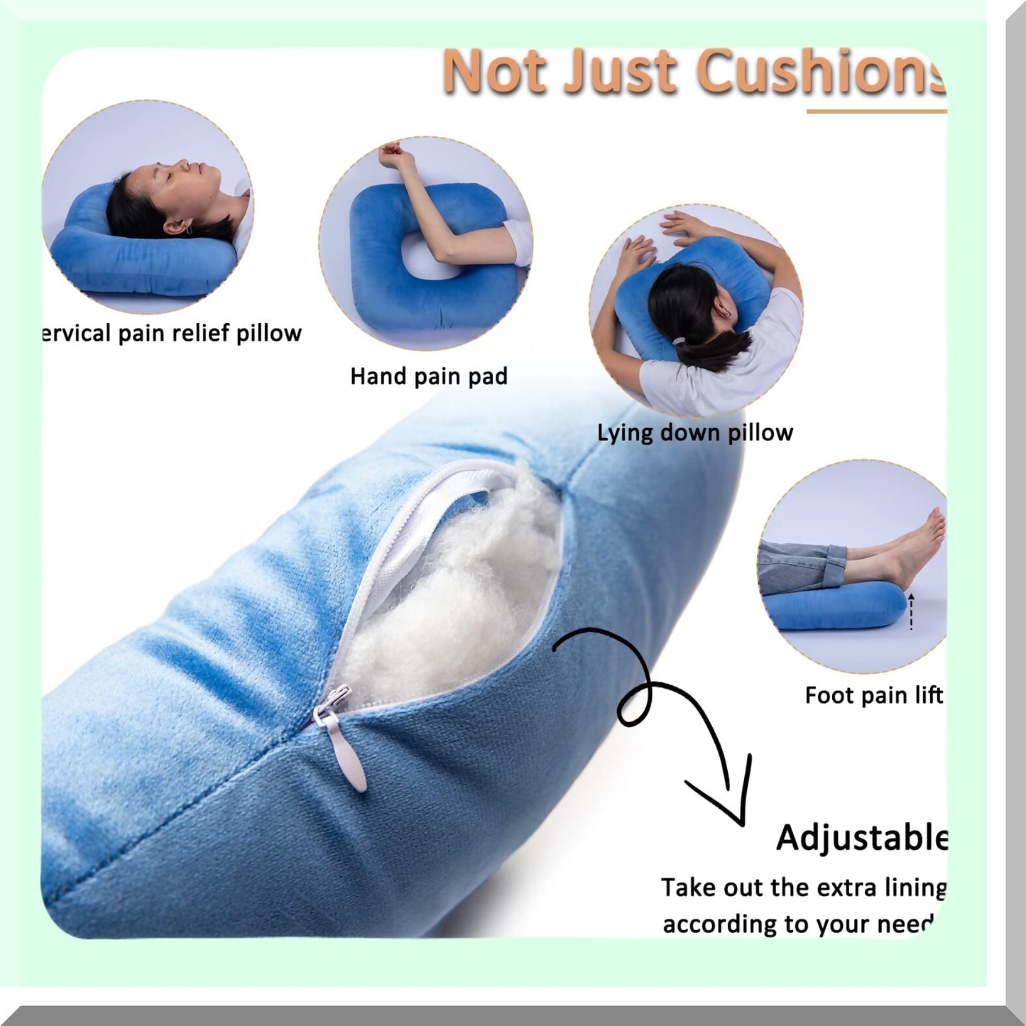 ComfortEase Relief Cushion - Tailbone Pain Relief Pad for Hemorrhoids, Sciatica, Pregnancy, Prostate & Surgery Recovery. Ideal for Office, Travel, Car & Home Sofa.