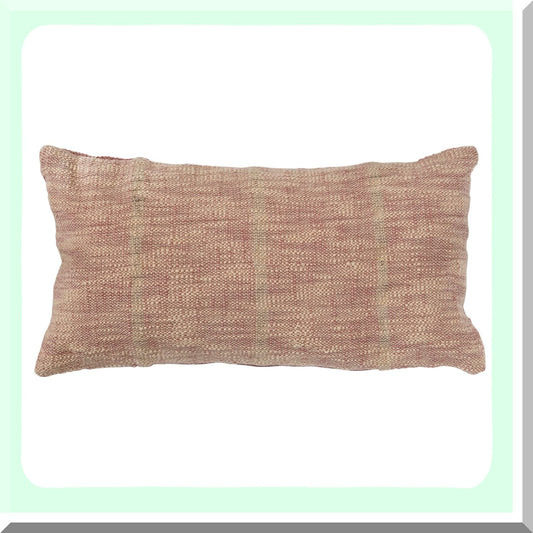 Rustic Cotton Lumbar Pillow Compatible with Home Decor