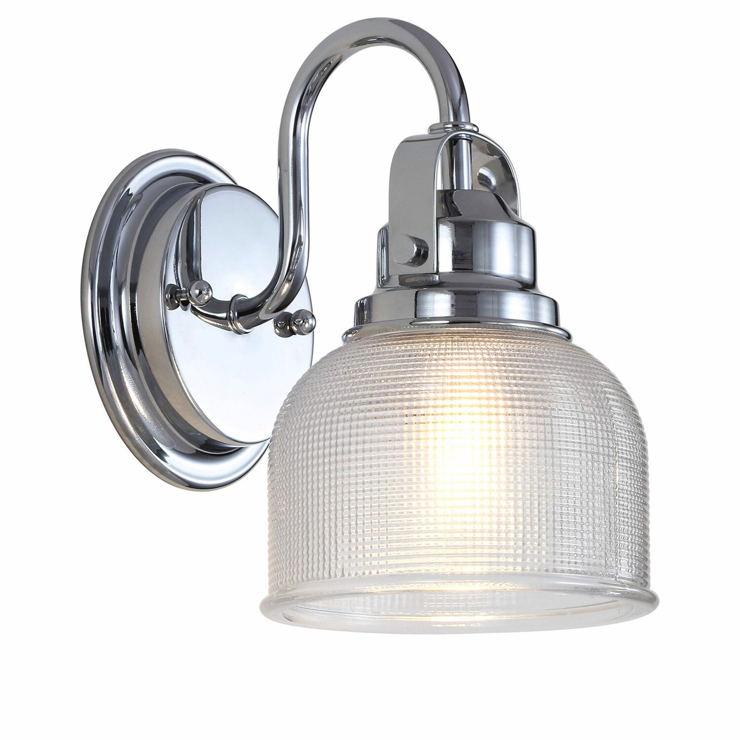 Virginia 5.75" 1-Light Metal/Gl LED Vanity Light Chrome