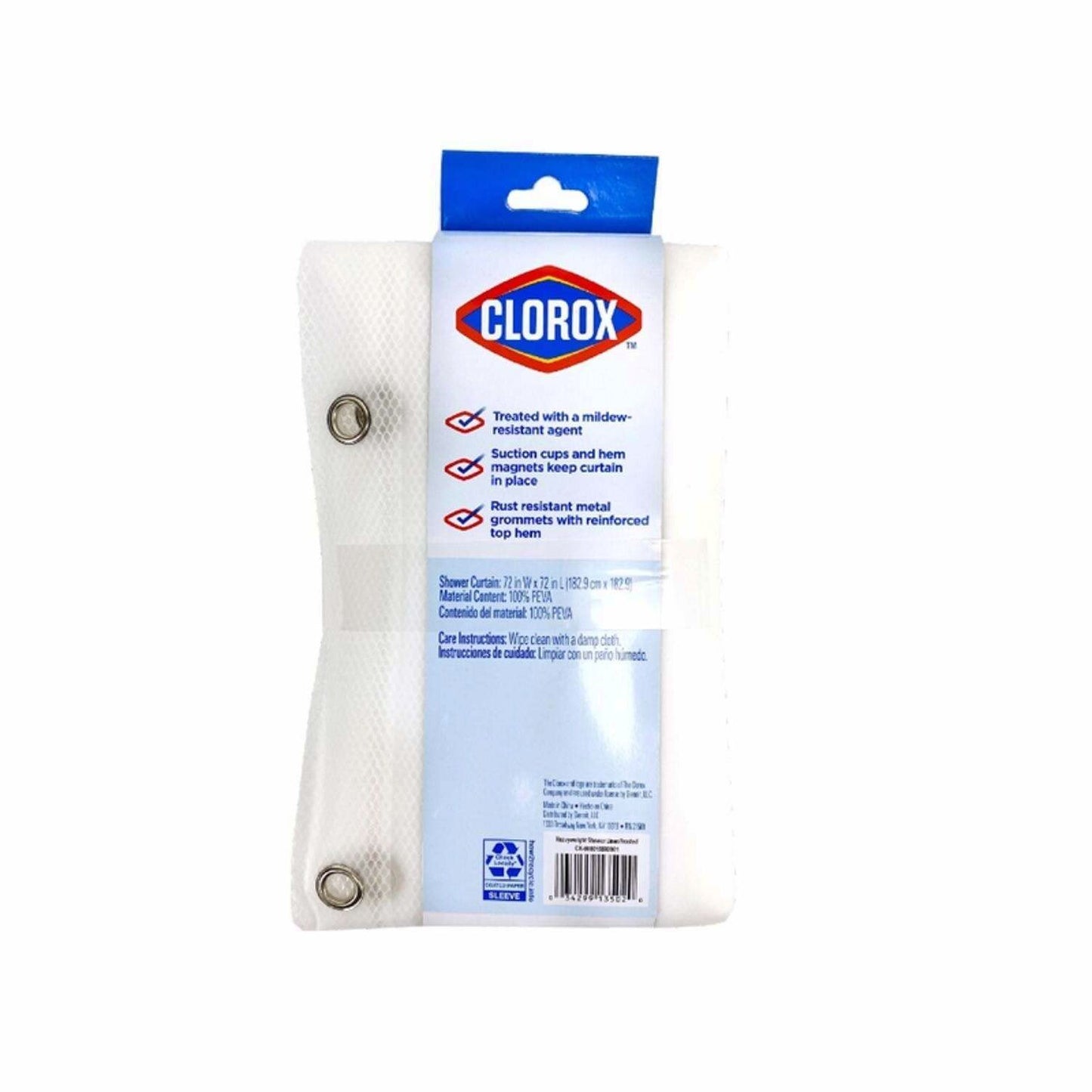 Treated Premium Clear Shower Curtain Liner 70"x72"