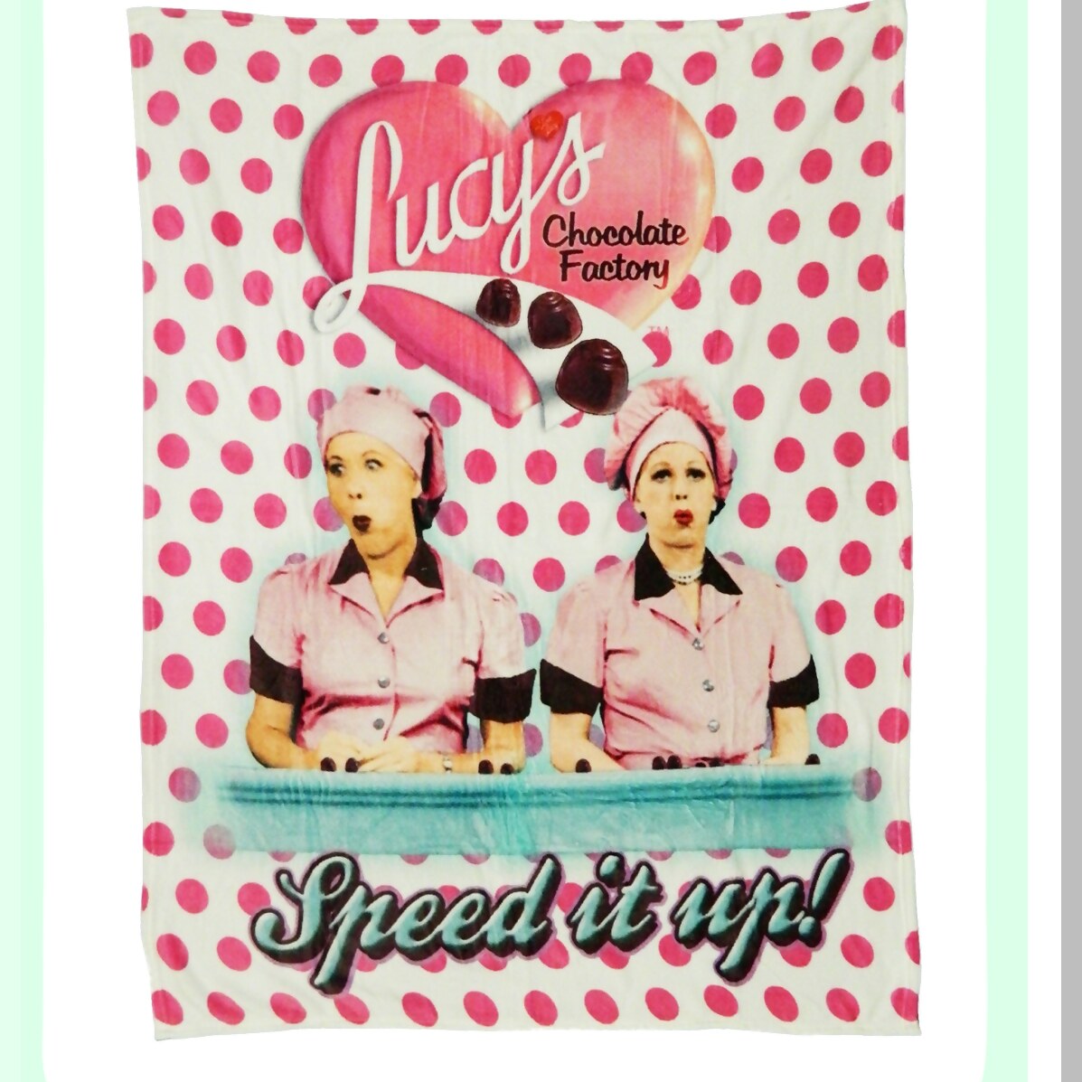 CozyChic Lucy Chocolate Factory Throw Blanket