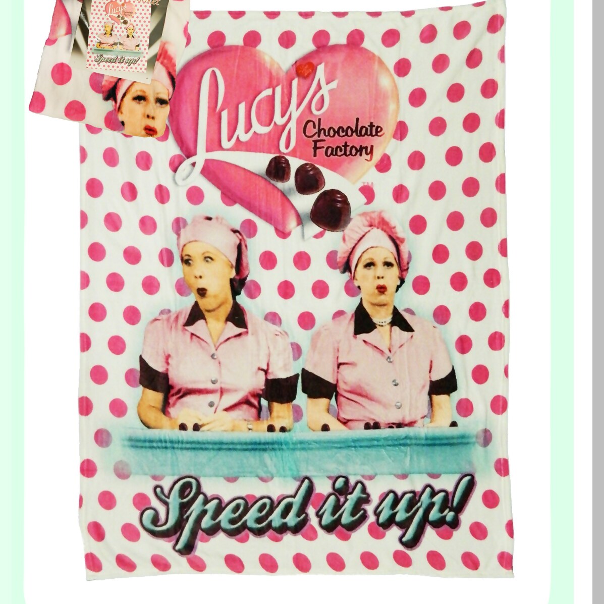 CozyChic Lucy Chocolate Factory Throw Blanket