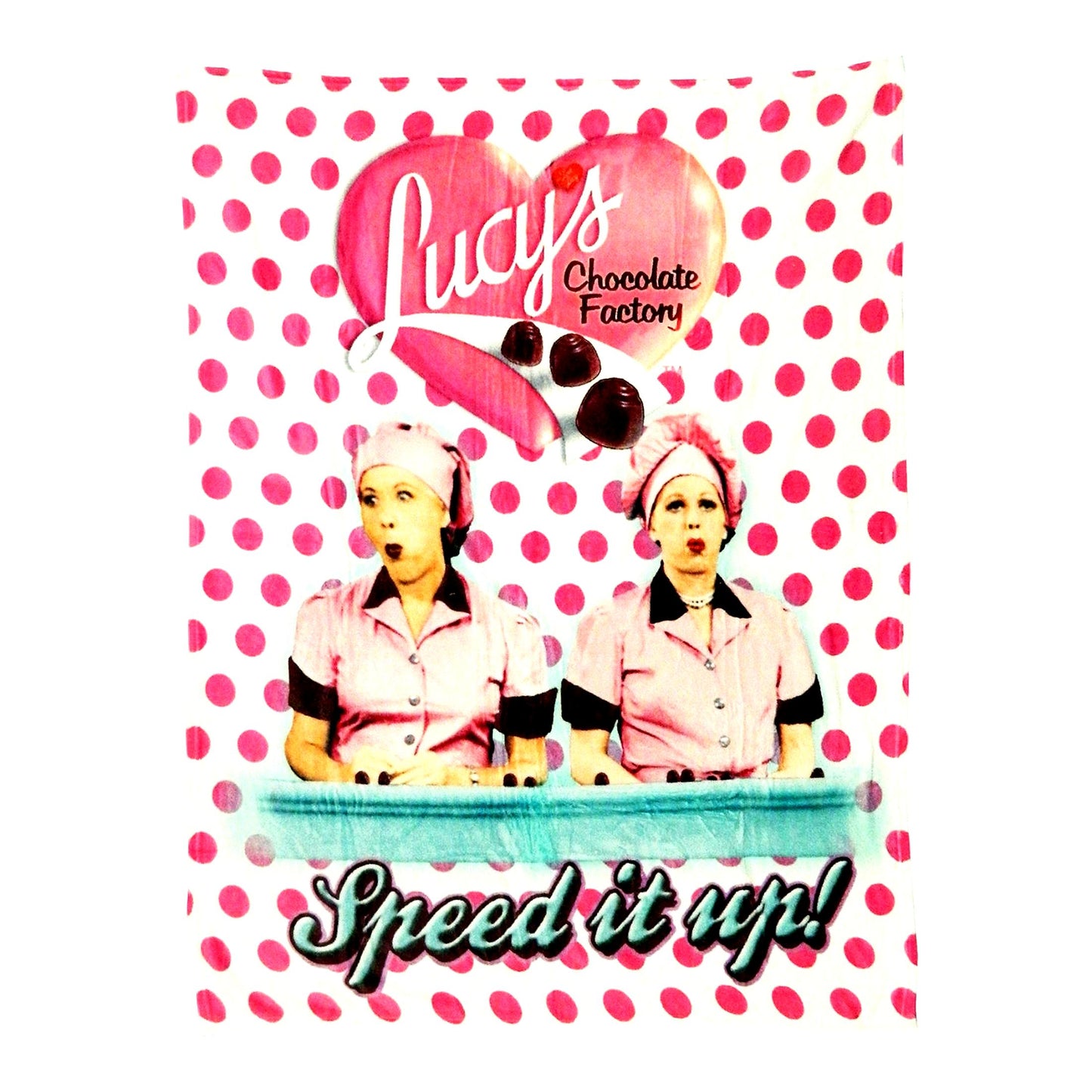 CozyChic Lucy Chocolate Factory Throw Blanket