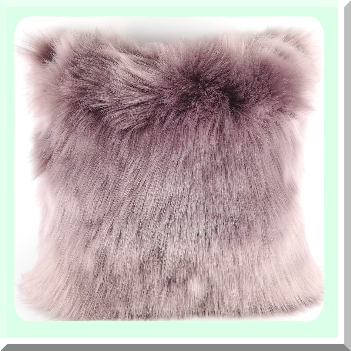 Purple Plush Pillowcase - Soft Faux Fur Cushion Cover for Home Decor - Cozy Sofa Throw Pillow Protector - 18x18 Inch Long Hair Accent Piece