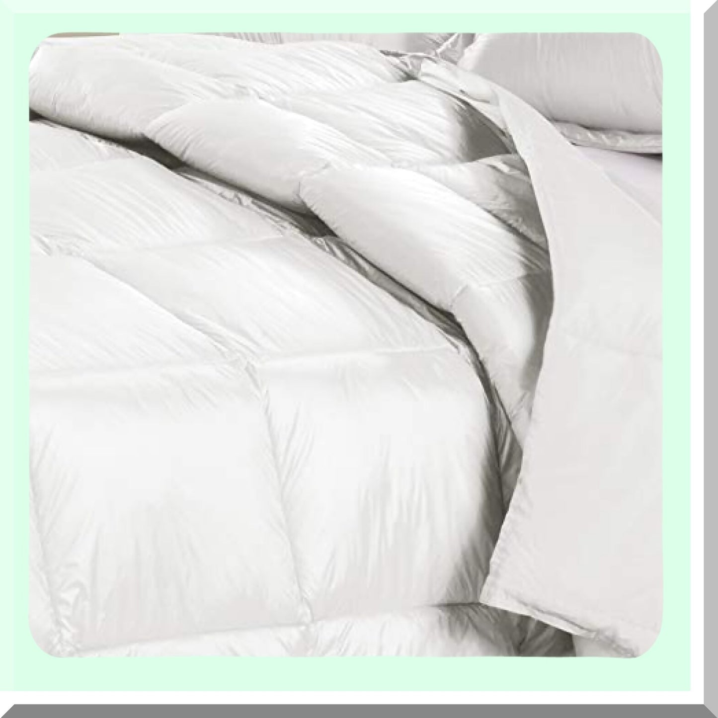 All-Weather Down Comforter - Twin Size - Water Resistant - Indoor/Outdoor - Extra Strong Nylon Cover - White - PUFF High