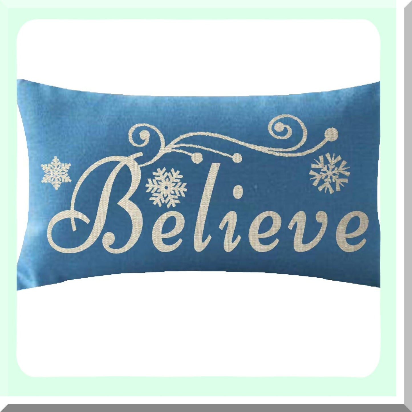 Snowflake Sister Birthday Gift Linen Throw Pillowcase