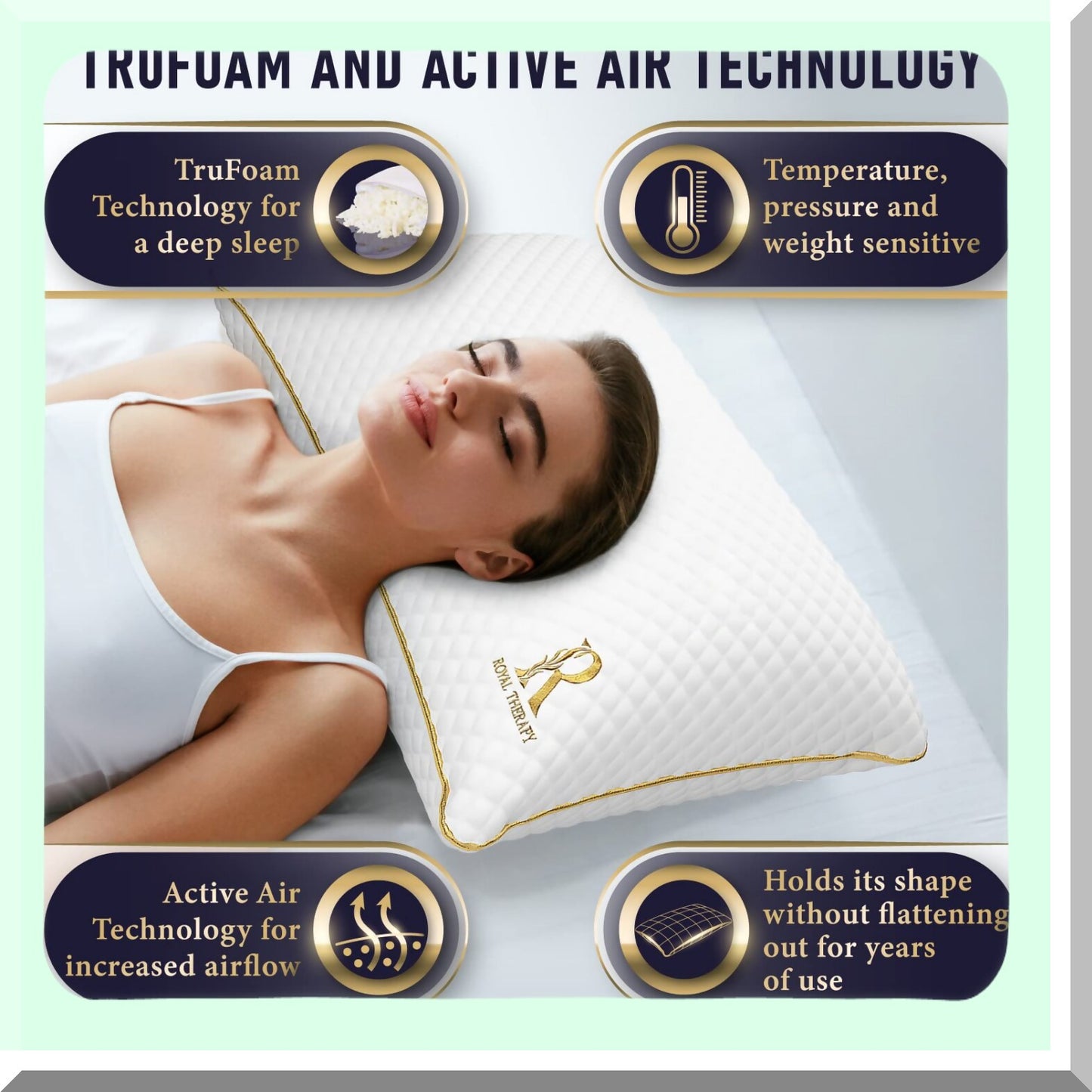 Bamboo Memory Foam Contour Pillow - Orthopedic Neck & Shoulder Support, Adjustable Side Sleeper Pillow for Back, CertiPUR Certified