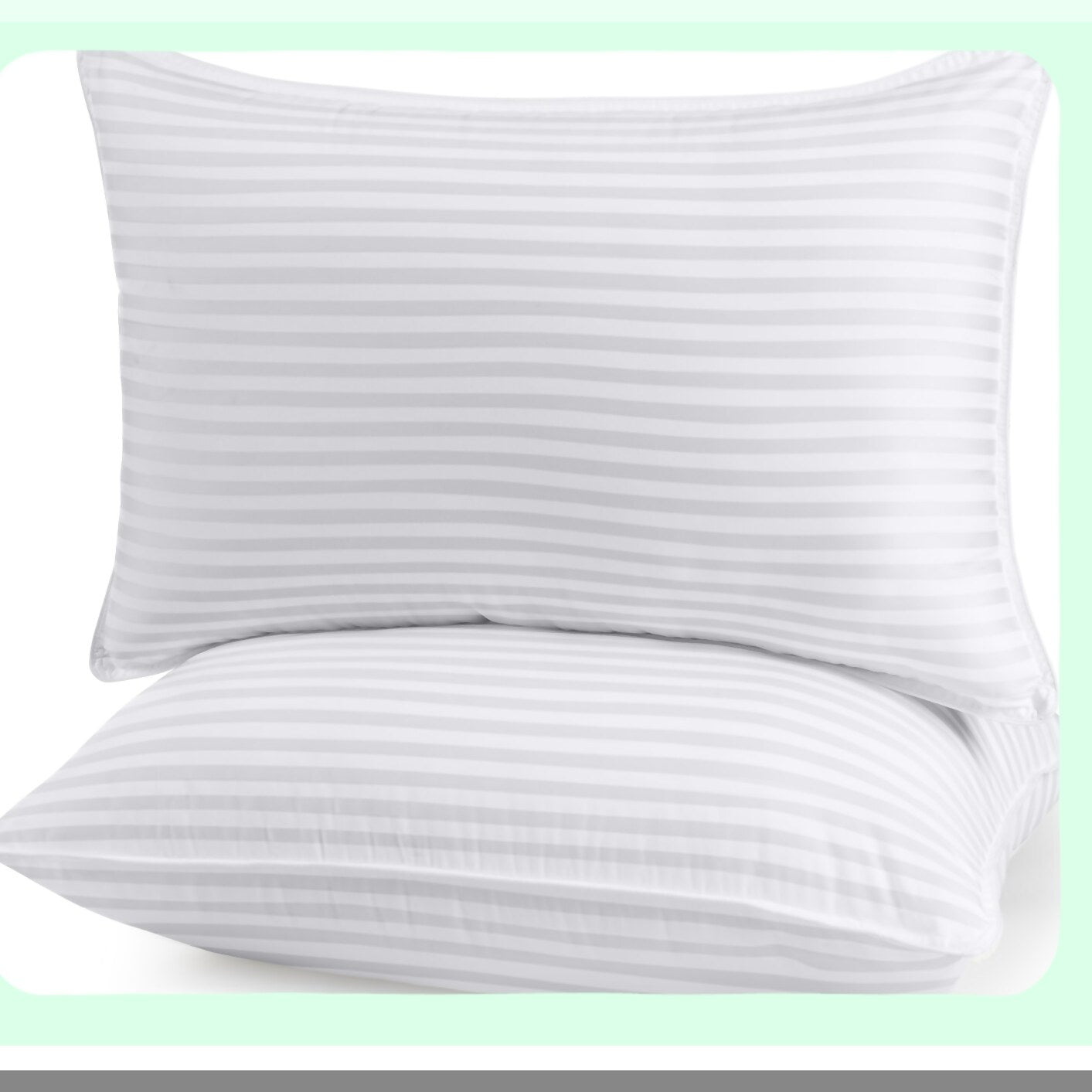 CoolDream Queen Size Cooling Pillows - Set of 2 | Hotel Quality White Pillows for Back, Stomach, Side Sleepers | Breathable & Comfortable