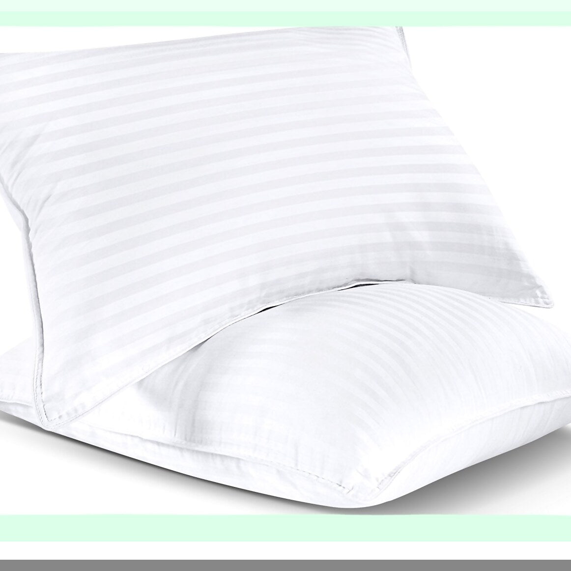 CoolDream Queen Size Cooling Pillows - Set of 2 | Hotel Quality White Pillows for Back, Stomach, Side Sleepers | Breathable & Comfortable