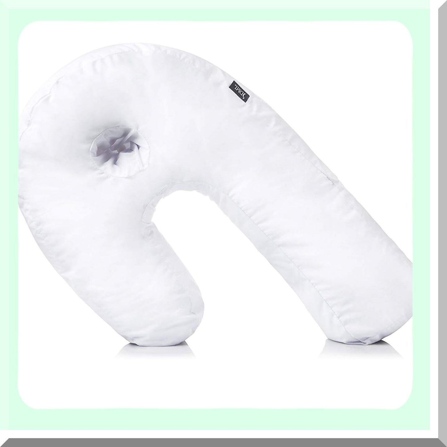 Ultimate Comfort Body Support Pillow - Full Length Pregnancy Pillow for Neck, Back, Hip, Joint Pain and Sciatica Relief - Firm Contoured Full Body Pillow with Washable Cover