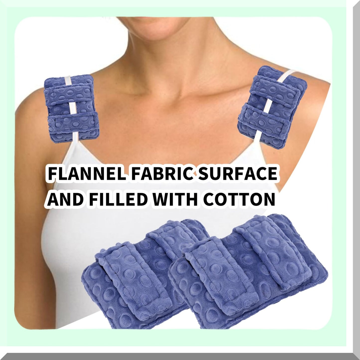 Soft Mastectomy Recovery Pillow - 2 Pack Chest Protector & Bra Strap Pad for Post Surgery Support. Chemo Port Cushion Gifts for Women/Men.