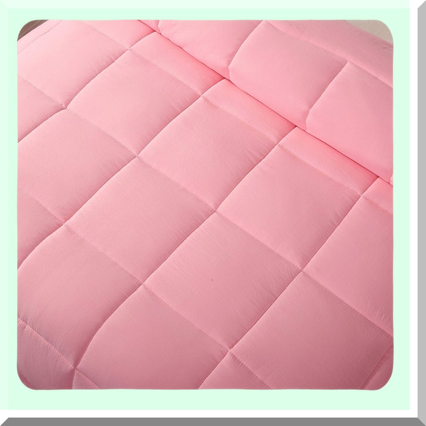 Luxury Soft Microfiber Down Alternative Comforter - Pink Full/Queen - All Season Pre Washed - Box Stitching - White Goose - Plush Bedding
