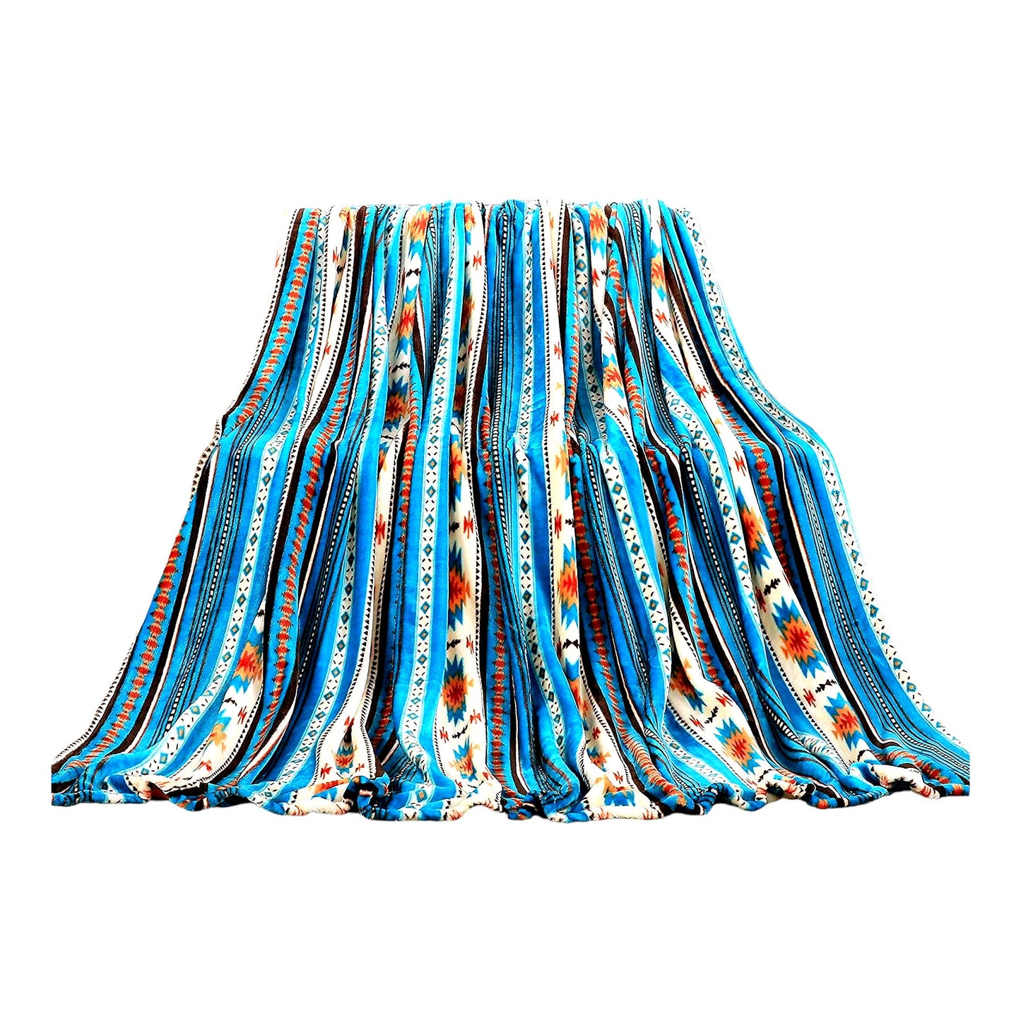 UltraSoft Microfiber Plush Throw Blanket - Cozy Comfort for Couch, Home, Bedroom, Living Room - Beverly Blue