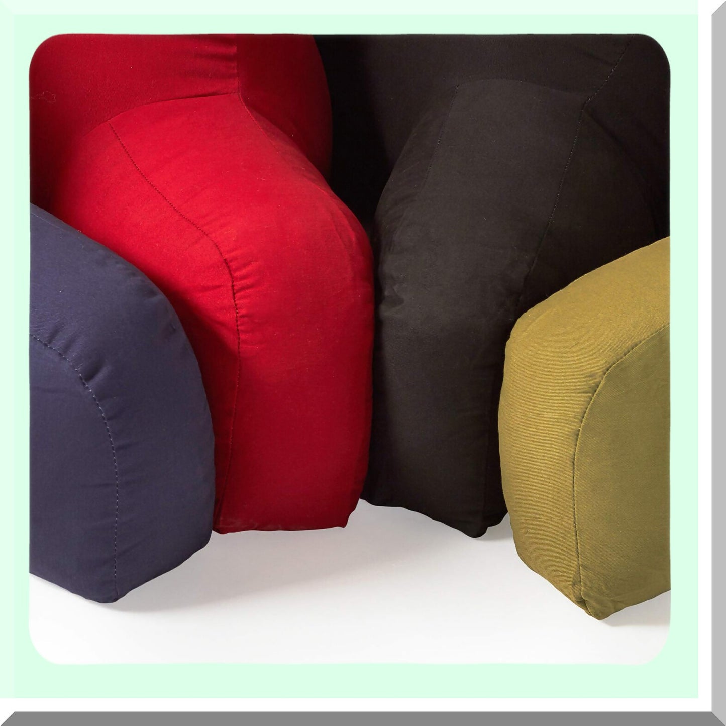 Midnight Comfort Junior Bed Rest Pillow - Supportive Cotton Duck Fabric for Kids, Perfect for Reading, Gaming, and Relaxing in Bed