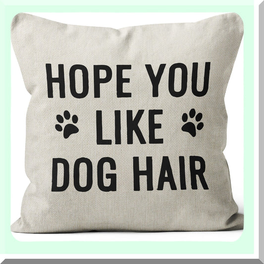 Dog Throw Pillow Cover Compatible with Dog Lovers