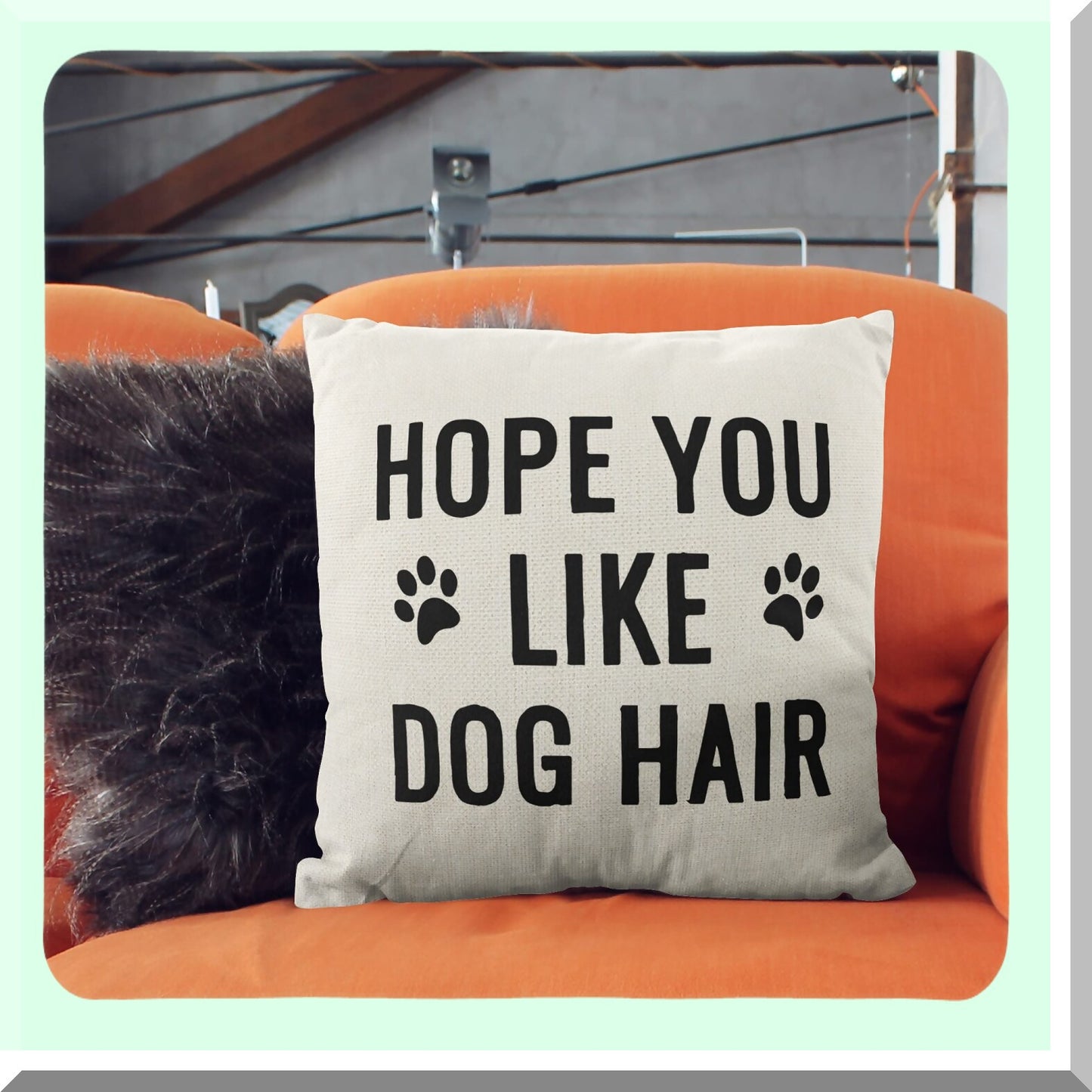 Pawsitively Hilarious Dog Throw Pillow Cover - Funny Dog Owner Gifts - 18x18 Pillow Cover - Women's Dog Owner Gifts - Home Decor for Dog Lovers
